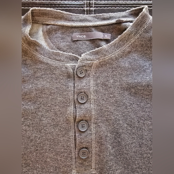 Vince Slub Thermal Long Sleeve Henley - Picture 4 of 7